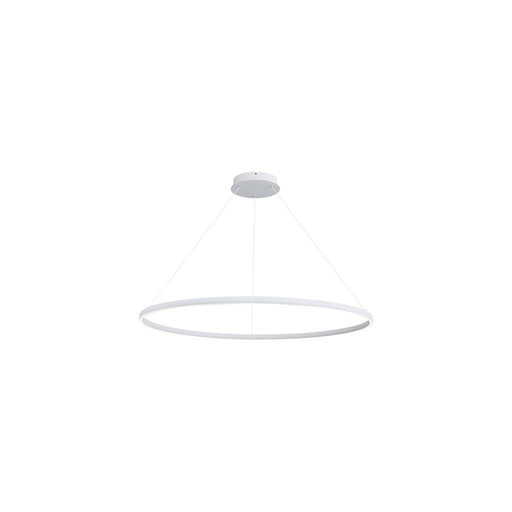 Golden Veritas 47" LED Ring Chandelier, Sand White/No Shade