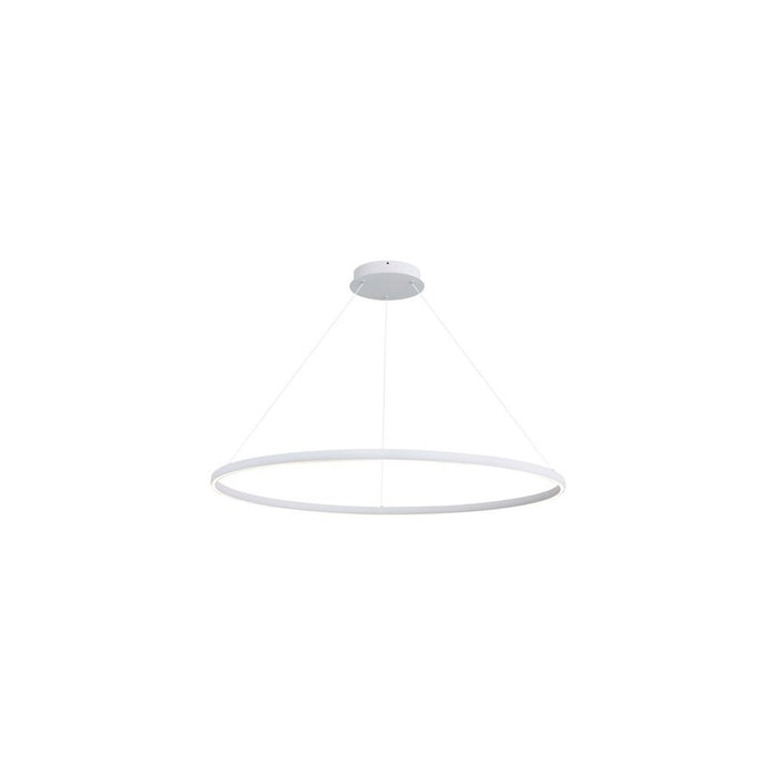 Golden Veritas 47" LED Ring Chandelier, Sand White/No Shade