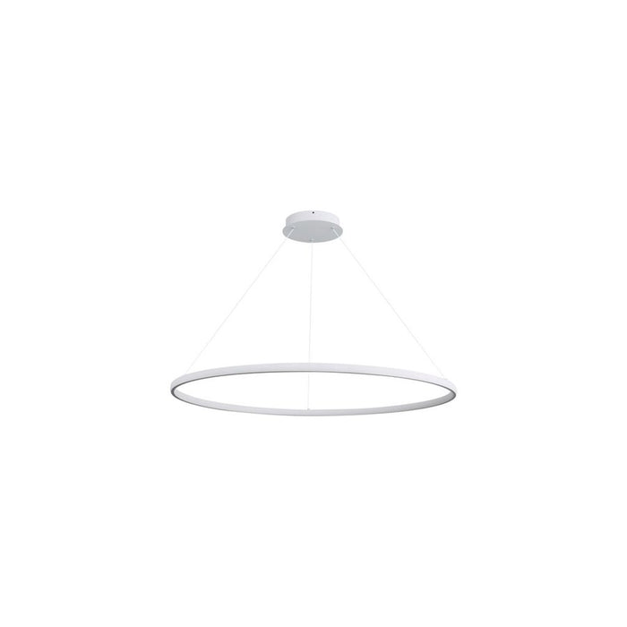 Golden Veritas 47" LED Ring Chandelier, Sand White/No Shade