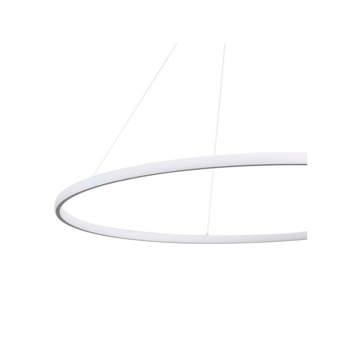 Golden Veritas 47" LED Ring Chandelier, Sand White/No Shade