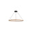 Golden Lighting Veritas 47" LED Ring Chandelier, Walnut/No Shade