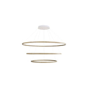 Golden Veritas 3 Tier 59" LED Ring Chandelier, Driftwood - 5460-59-47-35DW