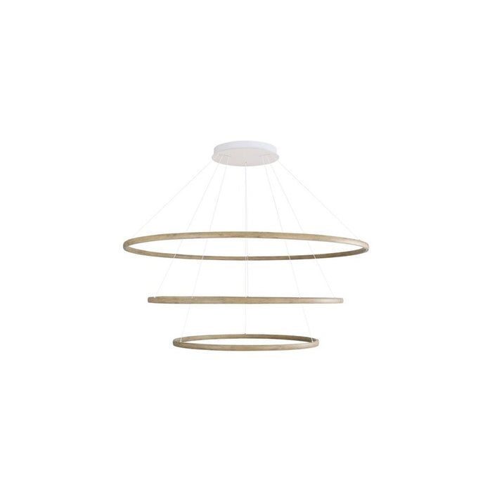 Golden Veritas 3 Tier 59" LED Ring Chandelier, Driftwood - 5460-59-47-35DW