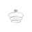 Golden Veritas 59" 3 Tier LED Ring Chandelier, White/No Shade - 5460-59-47-35SNW