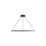Golden Veritas 59" LED Ring Chandelier, Sand Black/No Shade - 5460-59SNB