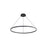 Golden Veritas 59" LED Ring Chandelier, Sand Black/No Shade