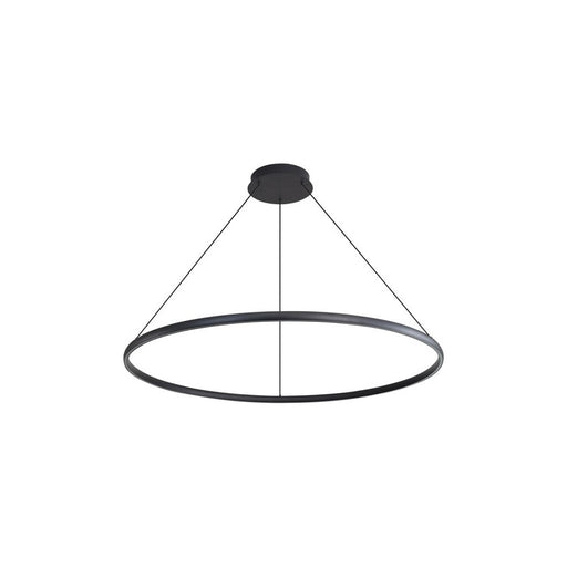 Golden Veritas 59" LED Ring Chandelier, Sand Black/No Shade