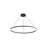 Golden Veritas 59" LED Ring Chandelier, Sand Black/No Shade