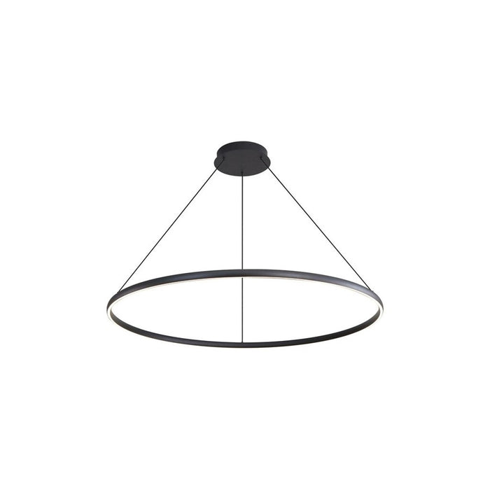 Golden Veritas 59" LED Ring Chandelier, Sand Black/No Shade