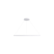 Golden Veritas 59" LED Ring Chandelier, Sand White/No Shade - 5460-59SNW