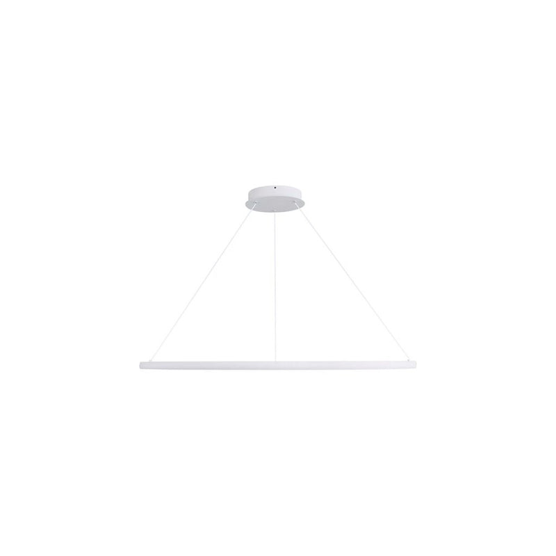 Golden Veritas 59" LED Ring Chandelier, Sand White/No Shade - 5460-59SNW