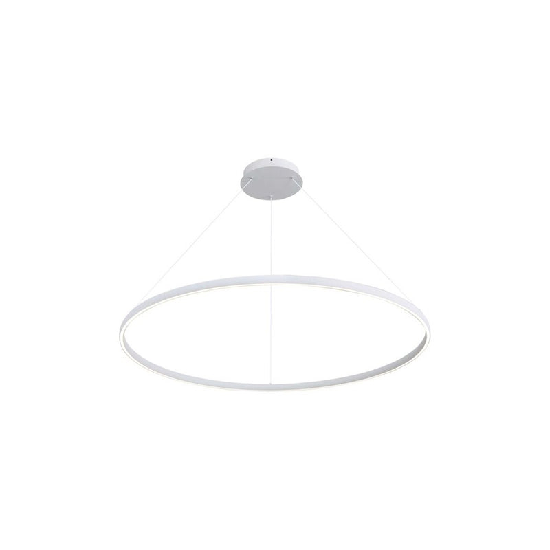Golden Veritas 59" LED Ring Chandelier, Sand White/No Shade