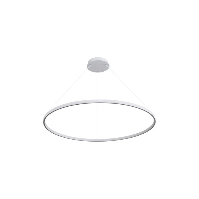 Golden Veritas 59" LED Ring Chandelier, Sand White/No Shade