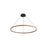 Golden Lighting Veritas 59" LED Ring Chandelier, Walnut/No Shade