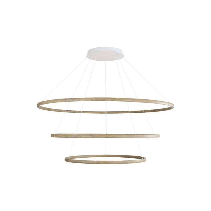 Golden Veritas 3 Tier 70" LED Ring Chandelier, Driftwood - 5460-71-59-47DW