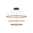 Golden Veritas 3 Tier 70" LED Ring Chandelier, Walnut/No Shade - 5460-71-59-47WA