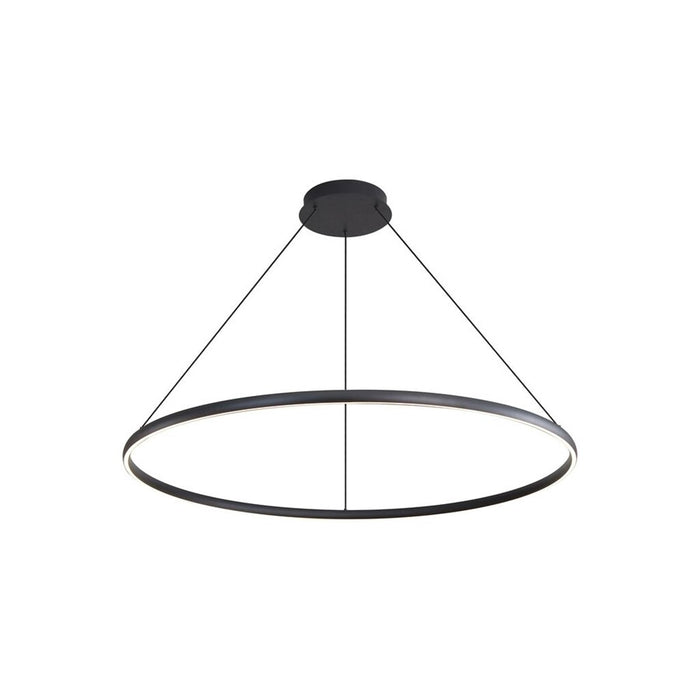 Golden Veritas 71" LED Ring Chandelier, Sand Black/No Shade