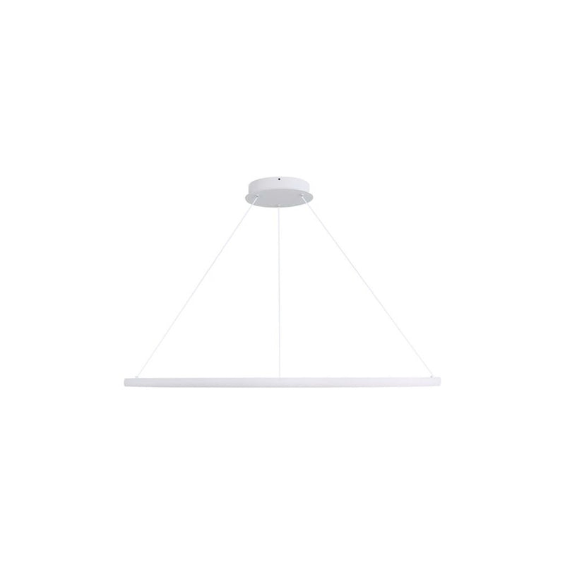 Golden Veritas 71" LED Ring Chandelier, Sand White/No Shade - 5460-71SNW