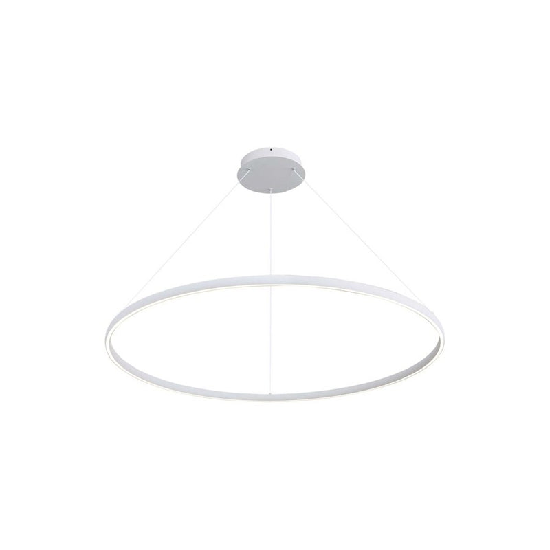 Golden Veritas 71" LED Ring Chandelier, Sand White/No Shade