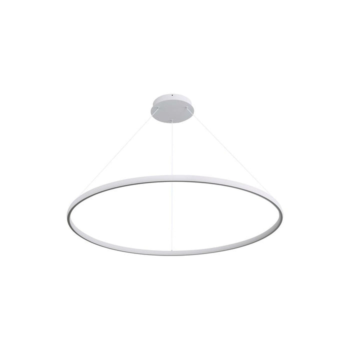 Golden Veritas 71" LED Ring Chandelier, Sand White/No Shade