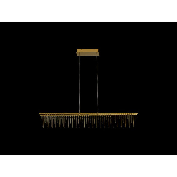 Golden Lucerna 48" LED 1 Lt Linear Pendant, Steel Gold/No Shade - 5461-LP48SSG