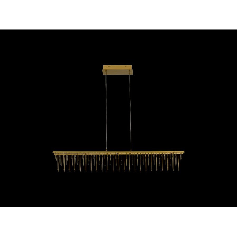 Golden Lucerna 48" LED 1 Lt Linear Pendant, Steel Gold/No Shade - 5461-LP48SSG