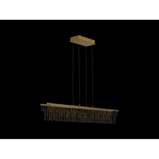 Golden Lucerna 48" LED 1 Lt Linear Pendant, Steel Gold/No Shade