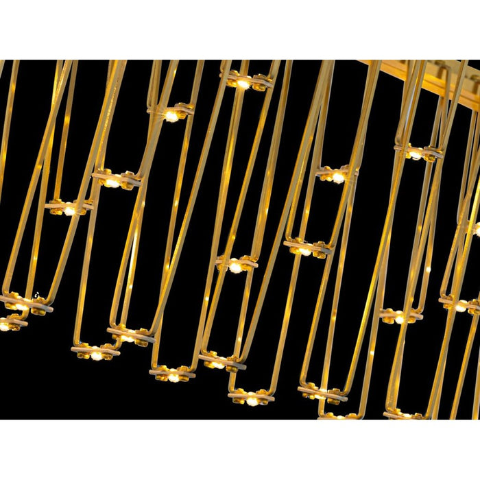 Golden Lucerna 48" LED 1 Lt Linear Pendant, Steel Gold/No Shade