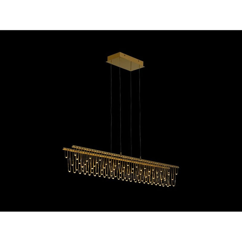 Golden Lucerna 48" LED 1 Lt Linear Pendant, Steel Gold/No Shade