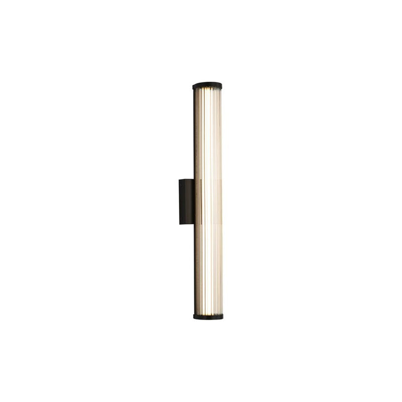 Golden Rodara 24" LED Sconce, Outdoor, Black/Clear