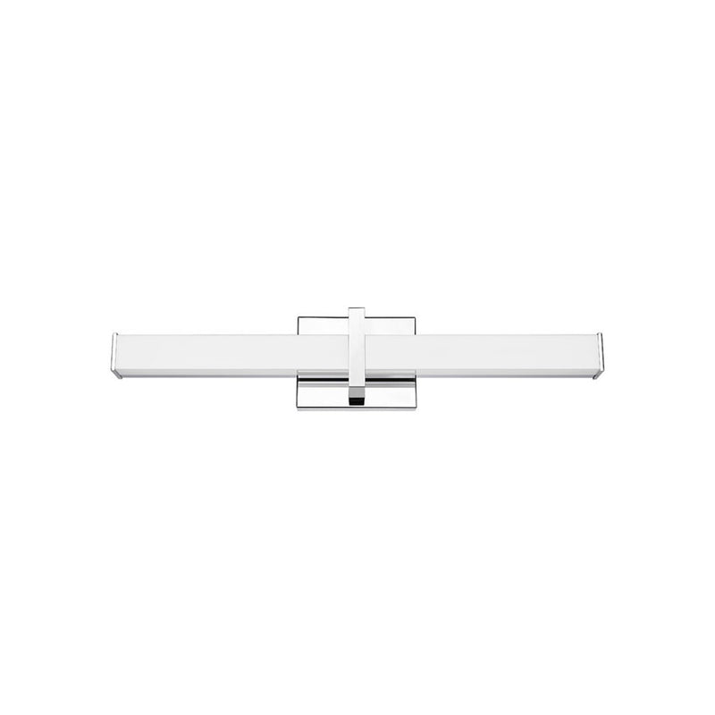 Golden Lighting Elon 24" LED Vanity Light, Chrome/Opal Glass