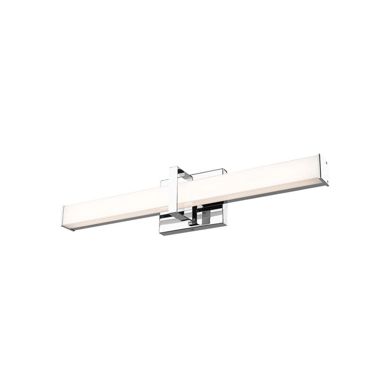Golden Lighting Elon 24" LED Vanity Light, Chrome/Opal Glass