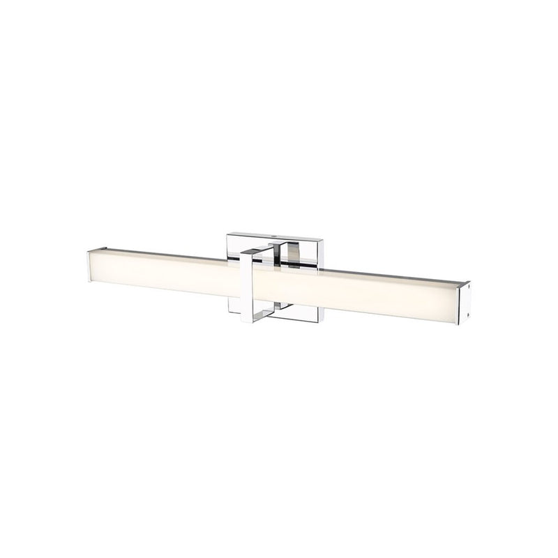 Golden Lighting Elon 24" LED Vanity Light, Chrome/Opal Glass