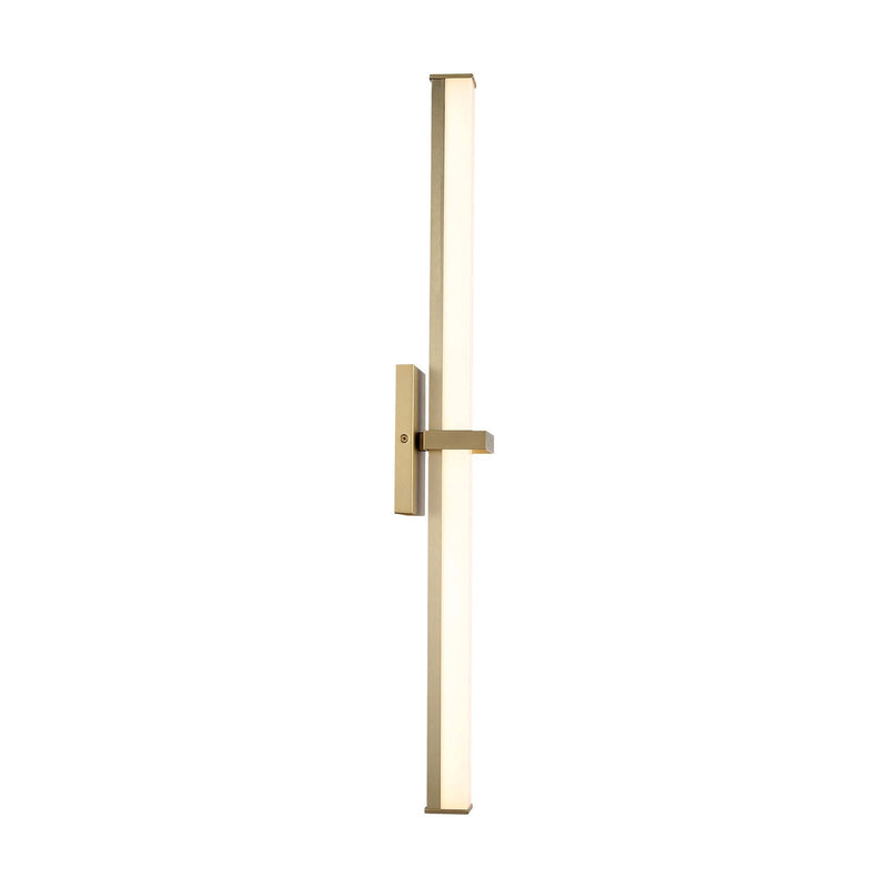 Golden Lighting Elon 30in 1-Light LED Vanity Light | Modern Brushed Champagne Brass and Opal Glass | Bathroom Vanity | Model 5623-B30 BCB-OP