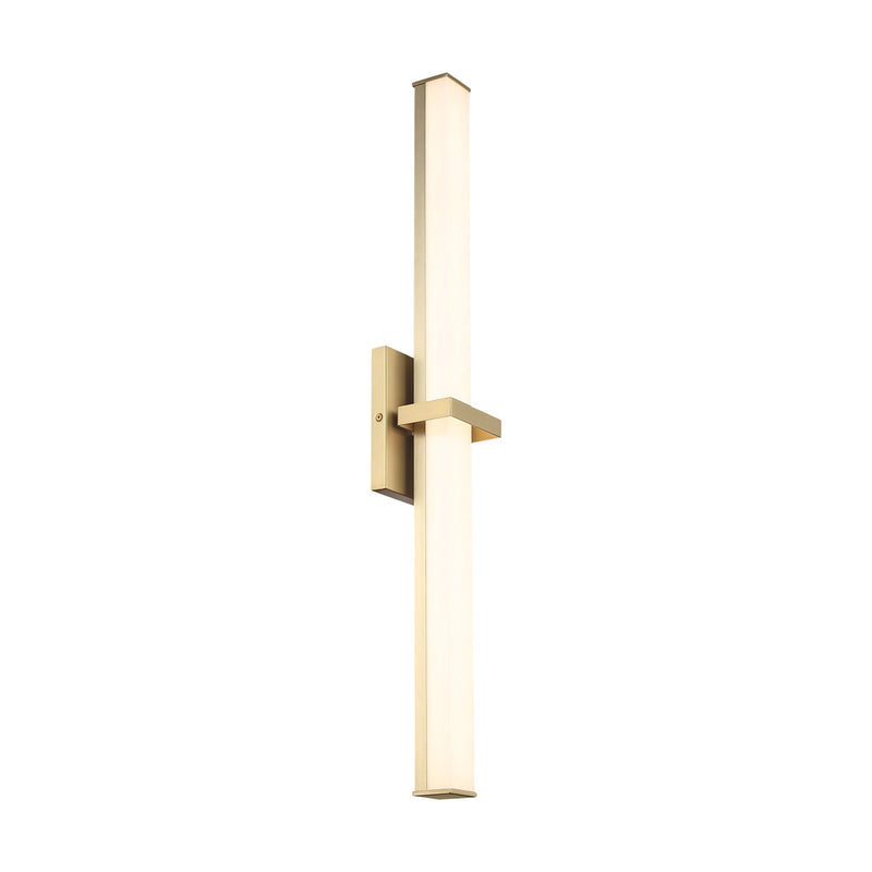 Golden Lighting Elon 30in 1-Light LED Vanity Light | Modern Brushed Champagne Brass and Opal Glass | Bathroom Vanity | Model 5623-B30 BCB-OP