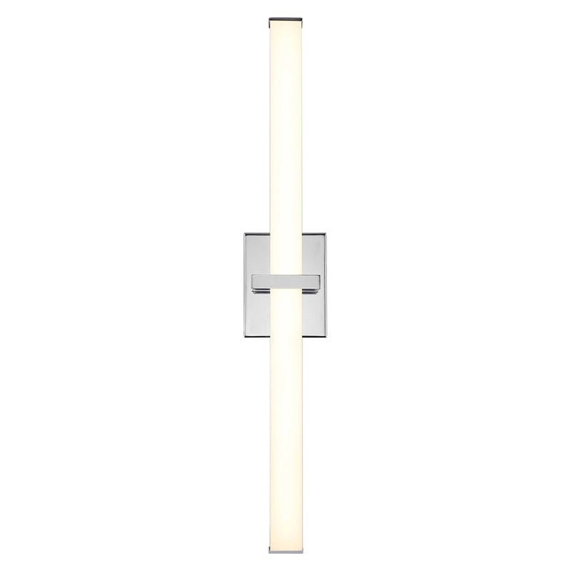 Golden Lighting Elon 30in LED Vanity Light | Modern Chrome and Opal Glass | Bathroom | 30 x 3.75 x 4.75 in | Model 5623-B30 CH-OP