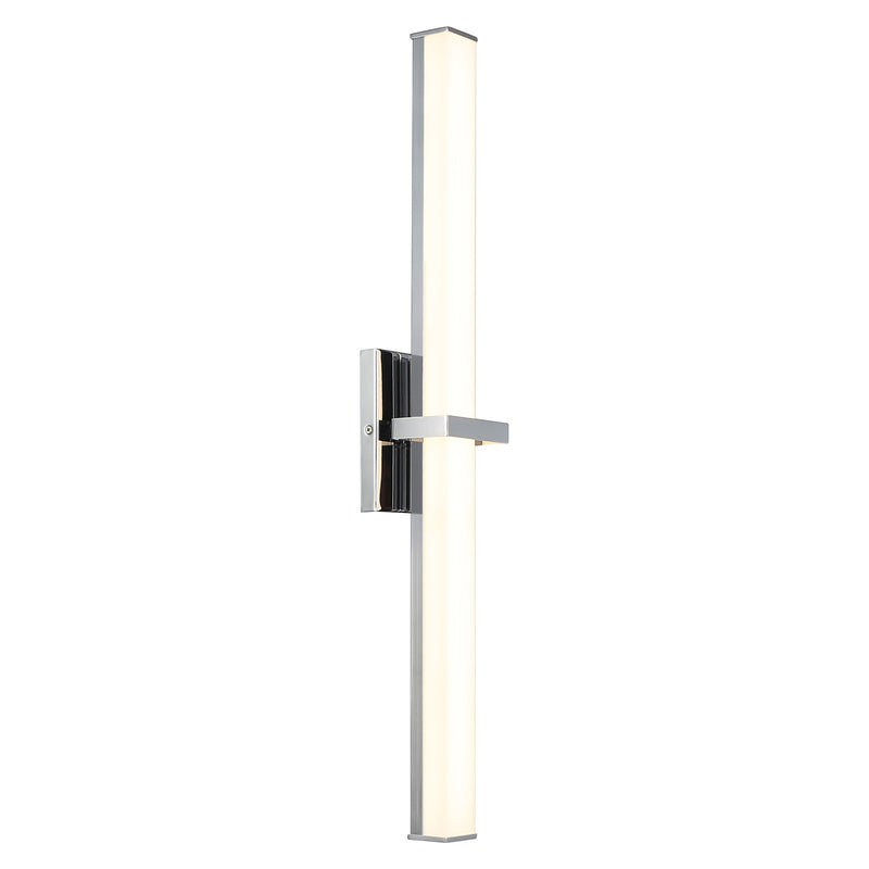 Golden Lighting Elon 30in LED Vanity Light | Modern Chrome and Opal Glass | Bathroom | 30 x 3.75 x 4.75 in | Model 5623-B30 CH-OP