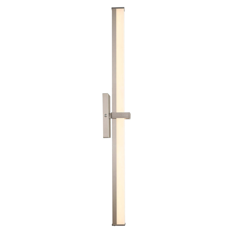 Golden Lighting Elon 30in LED Vanity Light | Modern Pewter and Opal Glass | Bathroom & Powder Room | 30 x 3.75 x 4.75 in | Model 5623-B30 PW-OP