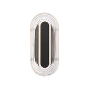 Golden Lighting Plexus 13in 1-Light Outdoor Wall Sconce | Modern Matte Black and Clear Acrylic | Front Door & Patio | Model 5910-OWL13 BLK