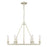 Golden Lighting Saxon 6 Light Chandelier, French White