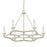 Golden Lighting Saxon 6 Light Chandelier, French White