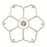 Golden Lighting Saxon 6 Light Chandelier, French White