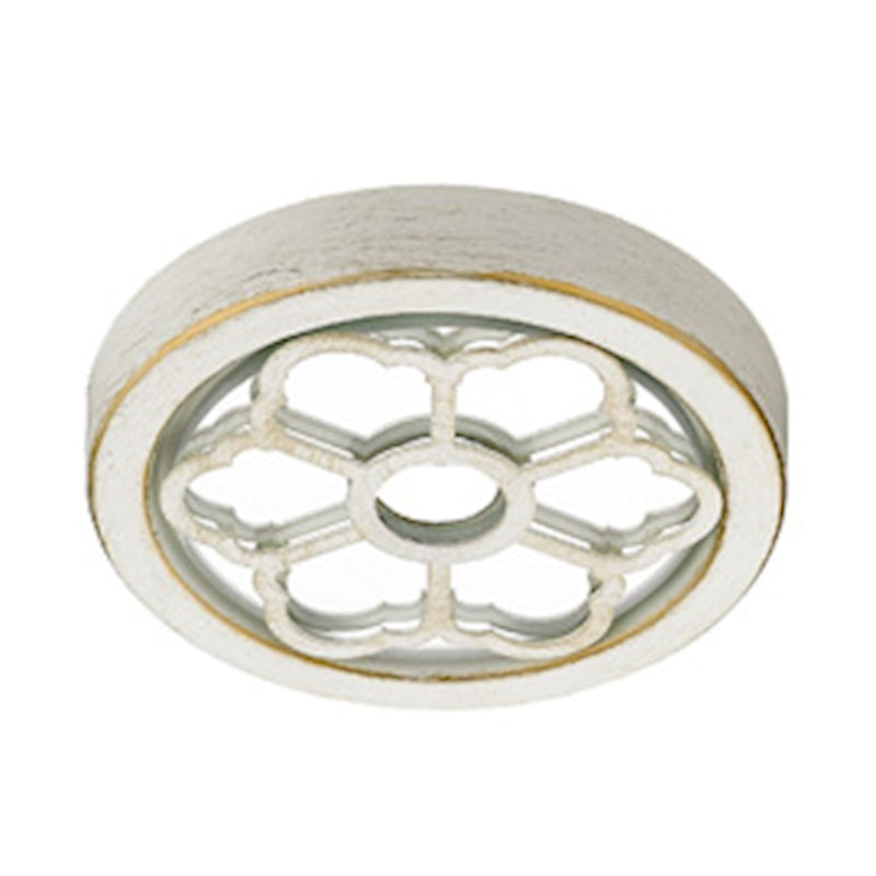 Golden Lighting Saxon 6 Light Chandelier, French White