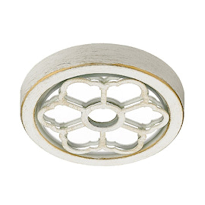 Golden Lighting Saxon 6 Light Chandelier, French White