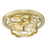 Golden Lighting Saxon Flush Mount, Olympic Gold