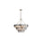 Golden Cascada 27" LED Pendant, Aegean Silver/Smoke Glass - 6007-27AGS-SPG