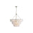 Golden Cascada 32" LED Pendant, Aegean Silver/Cloud Glass - 6007-32AGS-CCG