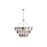 Golden Cascada 32" LED Pendant, Aegean Silver/Smoke Glass - 6007-32AGS-SPG