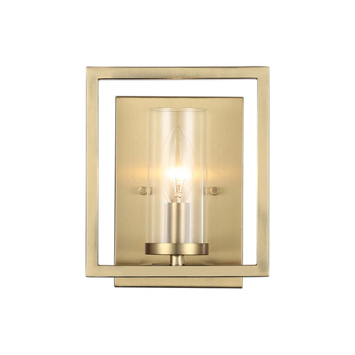 Golden Marco 1-Lt Wall Sconce, Brushed Champagne Bronze/Clear Glass - 6068-1WBCB