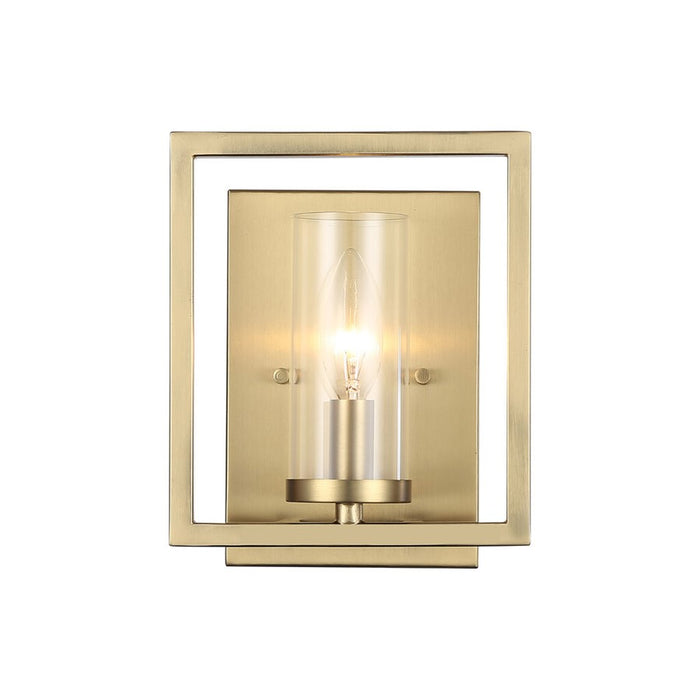 Golden Marco 1-Lt Wall Sconce, Brushed Champagne Bronze/Clear Glass - 6068-1WBCB